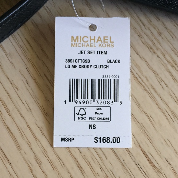 LAST ONE‼️Michael Kors Black Clutch, Crossbody Bag - Picture 14 of 15